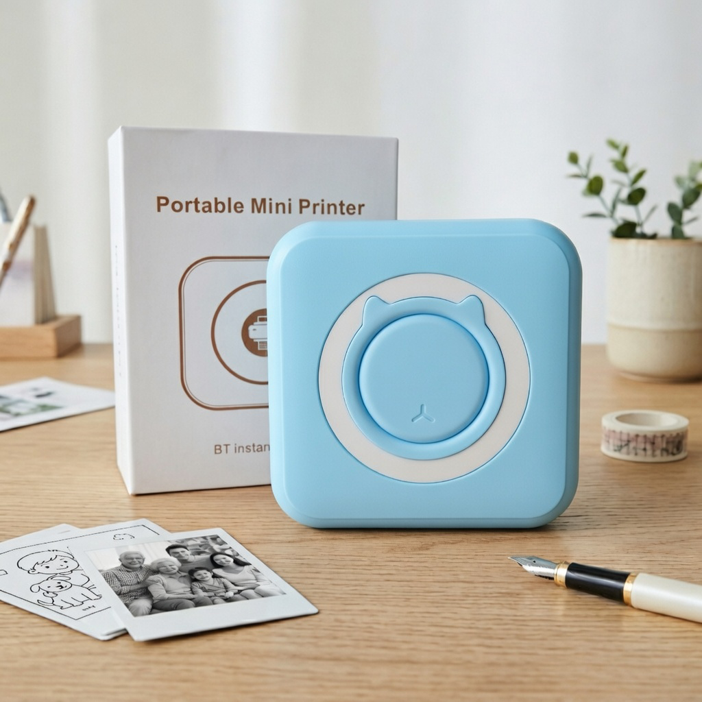 Mini Imprimante Photo Portable-Imprimez Vos Souvenirs Instantanément