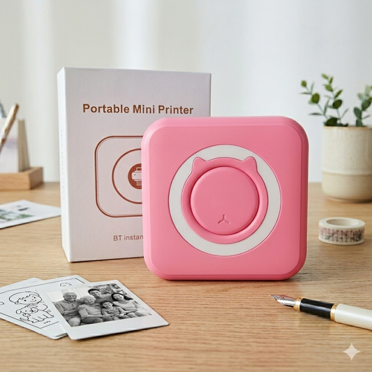 Mini Imprimante Photo Portable-Imprimez Vos Souvenirs Instantanément