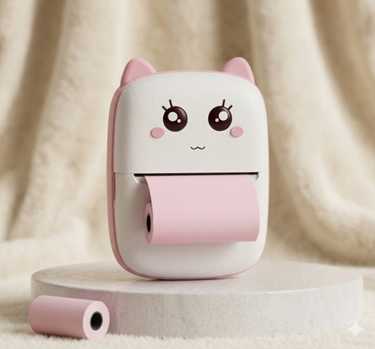 Mini Imprimante Photo Portable Chat-Mignon – Imprimez Vos Souvenirs Instantanément